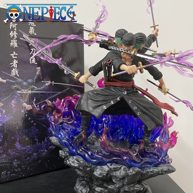40cm One Piece Zoro Figure: Wano Onigashima 9 Swords Style PVC Statue - Anime - Image 5