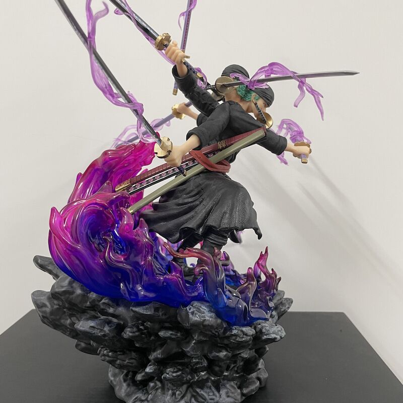 40cm One Piece Zoro Figure: Wano Onigashima 9 Swords Style PVC Statue - Anime - Image 4
