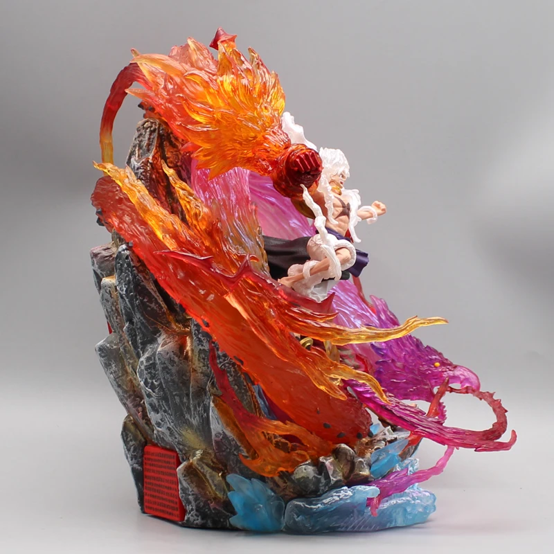 Luffy & Shanks Anime Figure Set: Red Hair Shanks and Nika Luffy Collectible Statue - Image 2