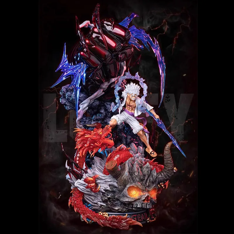 One Piece Sun God Nika Luffy vs Kaido Fire Dragon Figure - Image 2