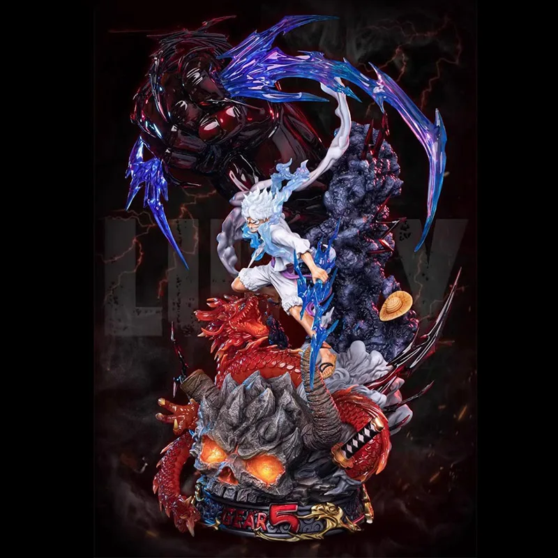 One Piece Sun God Nika Luffy vs Kaido Fire Dragon Figure - Image 3