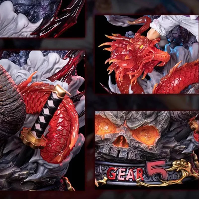 One Piece Sun God Nika Luffy vs Kaido Fire Dragon Figure - Image 5