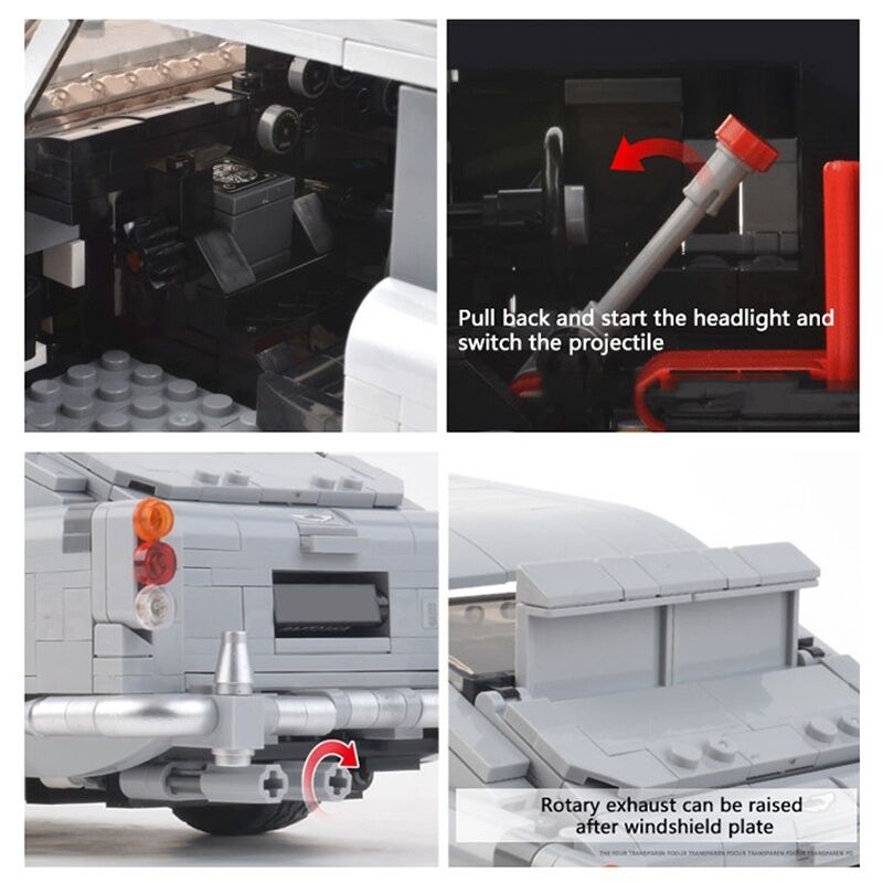 LEGO Technic James Bond DB5 Classic Car 007 Model - Image 7